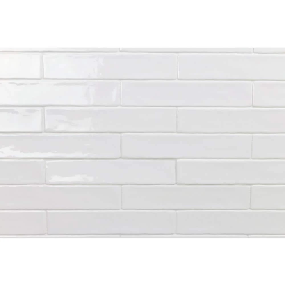 Newport White 2 in. x 10 in. x 11mm Polished Ceramic Subway Wall Tile (40 pieces / 5.38 sq. ft. / box) by Ivy Hill Tile 9 Newport White 2 in. x 10 in. x 11mm Polished Ceramic Subway Wall Tile (40 pieces / 5.38 sq. ft. / box) by Ivy Hill Tile - Image 7