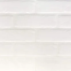 Pier White 4 in. x 12 in. 6 mm Polished Ceramic Subway Wall Tile (33-Piece) (10.76 sq. ft./Box) by Ivy Hill Tile