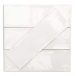 Pier White 4 in. x 12 in. 6 mm Polished Ceramic Subway Wall Tile (33-Piece) (10.76 sq. ft./Box) by Ivy Hill Tile -The Elite Tile Sales Store white ivy hill tile ceramic tile ext3rd100457 a0 1000