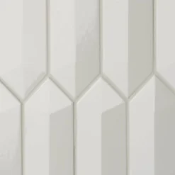 Axis 3D 2.6 in. x 13 in. White Polished Picket Ceramic Wall Tile (9.04 sq. ft. / case) by Ivy Hill Tile -The Elite Tile Sales Store white ivy hill tile ceramic tile ext3rd100611 44 1000
