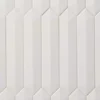 Axis 3D 2.6 in. x 13 in. White Polished Picket Ceramic Wall Tile (9.04 sq. ft. / case) by Ivy Hill Tile
