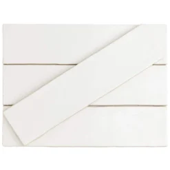 Strait White 3 in. x 12 in. Matte Ceramic Subway Wall Tile (22-Pieces 5.38 sq. ft. / Case) by Ivy Hill Tile -The Elite Tile Sales Store white ivy hill tile ceramic tile ext3rd100756 1f 1000