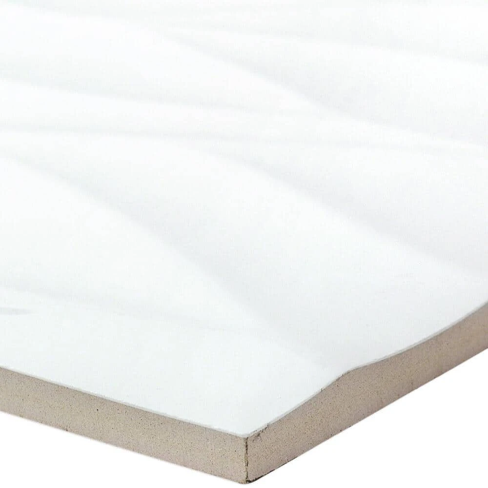 Ripple White Wavy 12 in. x 36 in. Polished Ceramic Wall Tile (4 Pieces 11.62 sq. ft. / Case) by Ivy Hill Tile 9 Ripple White Wavy 12 in. x 36 in. Polished Ceramic Wall Tile (4 Pieces 11.62 sq. ft. / Case) by Ivy Hill Tile - Image 7