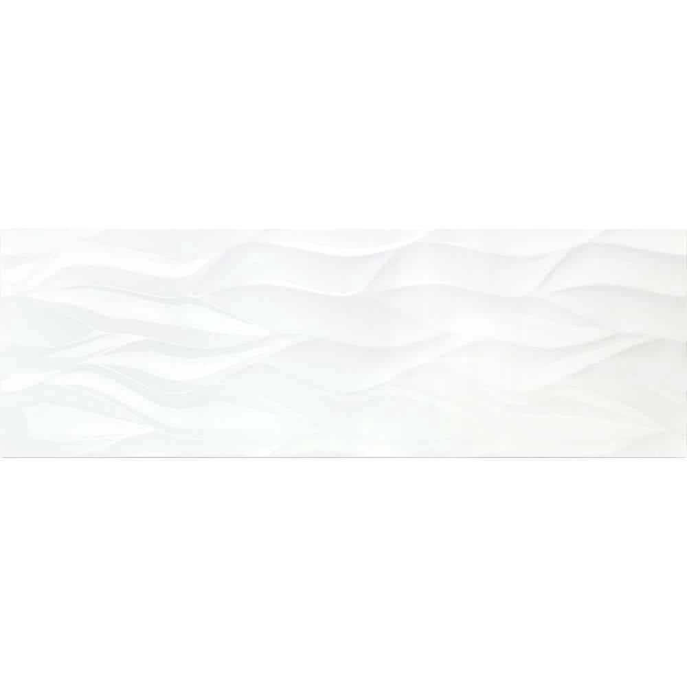 Ripple White Wavy 12 in. x 36 in. Polished Ceramic Wall Tile (4 Pieces 11.62 sq. ft. / Case) by Ivy Hill Tile 10 Ripple White Wavy 12 in. x 36 in. Polished Ceramic Wall Tile (4 Pieces 11.62 sq. ft. / Case) by Ivy Hill Tile - Image 8