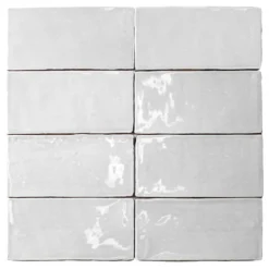 Catalina White 3 in. x 6 in. Polished Ceramic Subway Wall Tile (5.38 sq. ft./case) by Ivy Hill Tile -The Elite Tile Sales Store white ivy hill tile ceramic tile ext3rd101710 c3 1000