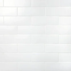 Barnet White 3 in. x 9 in. x 10mm Matte Ceramic Subway Wall Tile (30 pieces / 5.16 sq. ft. / box) by Ivy Hill Tile
