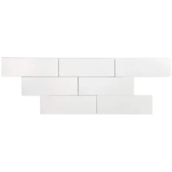 Barnet White 3 in. x 9 in. x 10mm Matte Ceramic Subway Wall Tile (30 pieces / 5.16 sq. ft. / box) by Ivy Hill Tile -The Elite Tile Sales Store white ivy hill tile ceramic tile ext3rd104470 66 1000