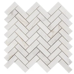Arctic White 12 in. x 12.79 in. Herringbone Polished Marble Mosaic Tile (1.07 sq. ft./Sheet) by Ivy Hill Tile -The Elite Tile Sales Store white ivy hill tile marble tile ext3rd105897 4f 1000