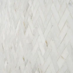 Arctic White 12 in. x 12.79 in. Herringbone Polished Marble Mosaic Tile (1.07 sq. ft./Sheet) by Ivy Hill Tile -The Elite Tile Sales Store white ivy hill tile marble tile ext3rd105897 fa 1000
