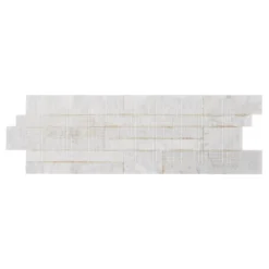 Cliffstone White Ledger Panel 8 in. x 24 in. 10mm Matte Marble Mosaic Tile (1.29 sq. ft.) by Ivy Hill Tile -The Elite Tile Sales Store white ivy hill tile mosaic tile ext3rd100620 a0 1000