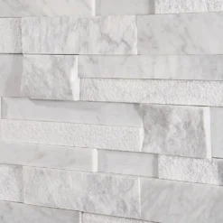 Cliffstone White Ledger Panel 8 in. x 24 in. 10mm Matte Marble Mosaic Tile (1.29 sq. ft.) by Ivy Hill Tile -The Elite Tile Sales Store white ivy hill tile mosaic tile ext3rd100620 c3 1000