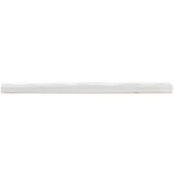 Moze White 0.75 in. x 12 in. Ceramic Pencil Liner by Ivy Hill Tile
