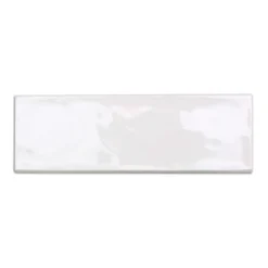Pier White 4 in. x 12 in. Polished Ceramic Bullnose Tile by Ivy Hill Tile