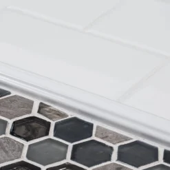 Fresh White 3 in. x 6 in. Glossy Subway Ceramic Wall Tile (10.656 sq. ft./Case) by Jeffrey Court -The Elite Tile Sales Store white jeffrey court ceramic tile 13000 1d 1000