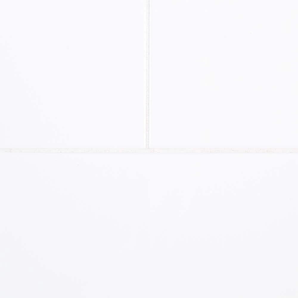 Allegro White 8 in. x 12 in. Glossy Subway Ceramic Wall Tile (12 sq. ft./Case) by Jeffrey Court 6 Allegro White 8 in. x 12 in. Glossy Subway Ceramic Wall Tile (12 sq. ft./Case) by Jeffrey Court - Image 4