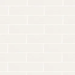 Taffeta White 3 in. x 12 in. Subway Gloss Textured Ceramic Wall Tile (6.027 sq. ft./Case) by Jeffrey Court