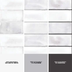 Blanco Rustico White 3 in. x 6 in. Glossy Ceramic Wall Tile (5.38 sq. ft./Case) by Jeffrey Court 10 Blanco Rustico White 3 in. x 6 in. Glossy Ceramic Wall Tile (5.38 sq. ft./Case) by Jeffrey Court -The Elite Tile Sales Store white jeffrey court ceramic tile 95806 1d 1000