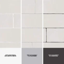 Cotton Blossom White 2.5 in. x 9.75 in. Glossy Textured Ceramic Wall Tile (5.38 sq. ft./Case) by Jeffrey Court 11 Cotton Blossom White 2.5 in. x 9.75 in. Glossy Textured Ceramic Wall Tile (5.38 sq. ft./Case) by Jeffrey Court -The Elite Tile Sales Store white jeffrey court ceramic tile 95891 1d 1000