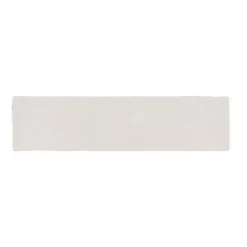 Cotton Blossom White 2.5 in. x 9.75 in. Glossy Textured Ceramic Wall Tile (5.38 sq. ft./Case) by Jeffrey Court