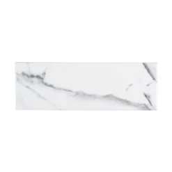 Carrara Inkjet White 4 in. x 12 in. Matte Ceramic Wall Tile (10.33 sq. ft./Case) by Jeffrey Court