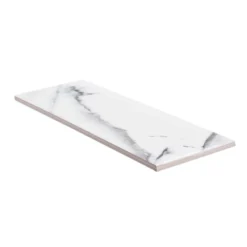 Carrara Inkjet White 4 in. x 12 in. Matte Ceramic Wall Tile (10.33 sq. ft./Case) by Jeffrey Court -The Elite Tile Sales Store white jeffrey court ceramic tile 96032 c3 1000