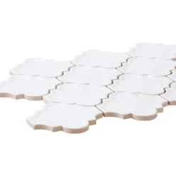 Marrakech White 9.38 in. x 12.25 in. Arabesque Glossy Ceramic Mosaic Tile (7.975 sq. ft./Case) by Jeffrey Court 7 Marrakech White 9.38 in. x 12.25 in. Arabesque Glossy Ceramic Mosaic Tile (7.975 sq. ft./Case) by Jeffrey Court -The Elite Tile Sales Store white jeffrey court ceramic tile 99339 40 1000