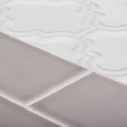 Marrakech White 9.38 in. x 12.25 in. Arabesque Glossy Ceramic Mosaic Tile (7.975 sq. ft./Case) by Jeffrey Court 8 Marrakech White 9.38 in. x 12.25 in. Arabesque Glossy Ceramic Mosaic Tile (7.975 sq. ft./Case) by Jeffrey Court -The Elite Tile Sales Store white jeffrey court ceramic tile 99339 a0 1000