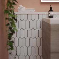 Suburbs White 10 in. x 12.375 in. Picket Polished Marble Wall and Floor Mosaic Tile (0.859 sq. ft./Each) by Jeffrey Court 12 Suburbs White 10 in. x 12.375 in. Picket Polished Marble Wall and Floor Mosaic Tile (0.859 sq. ft./Each) by Jeffrey Court -The Elite Tile Sales Store white jeffrey court marble tile 13013 a0 1000