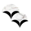 Parasol White/Black 8.5in. x 8.625in. Polished Calacatta/Nero Marquina/Marble Wall/Floor Mosaic Tile (5.09 sq. ft./Case) by Jeffrey Court 1 Parasol White/Black 8.5in. x 8.625in. Polished Calacatta/Nero Marquina/Marble Wall/Floor Mosaic Tile (5.09 sq. ft./Case) by Jeffrey Court -The Elite Tile Sales Store white jeffrey court marble tile 13020 64 1000