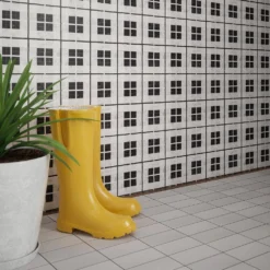 Oxford White/Black 10.125 in. x 10.125 in. Honed Thassos/Nero Marquina/Carrara Marble Mosaic Tile (7.12 sq. ft./Case) by Jeffrey Court -The Elite Tile Sales Store white jeffrey court marble tile 13025 31 1000