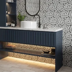 Tea Party White 13.125 in. x 14.625 in. Floral Semi-Polished Thassos Marble Mosaic Wall/Floor Tile (11.632 sq. ft./Case) by Jeffrey Court -The Elite Tile Sales Store white jeffrey court marble tile 13033 c3 1000