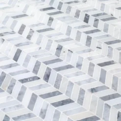 Lakeview White 12.125 in. x 12 in. Chevron Polished Marble Wall and Floor Mosaic Tile (10.10 sq. ft./Case) by Jeffrey Court 11 Lakeview White 12.125 in. x 12 in. Chevron Polished Marble Wall and Floor Mosaic Tile (10.10 sq. ft./Case) by Jeffrey Court -The Elite Tile Sales Store white jeffrey court marble tile 95802 1d 1000