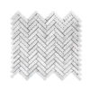 Jet Stream White 10.125 in. x 11.125 in. Herringbone Honed Marble Floor and Wall Mosaic Tile (7.82 sq. ft./Case) by Jeffrey Court -The Elite Tile Sales Store white jeffrey court marble tile 96004 64 1000
