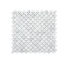 Cloudy Daze White 11.5 in. x 11 in. Fan Honed Natural Stone Wall and Floor Mosaic Tile (8.78 sq. ft./Case) by Jeffrey Court