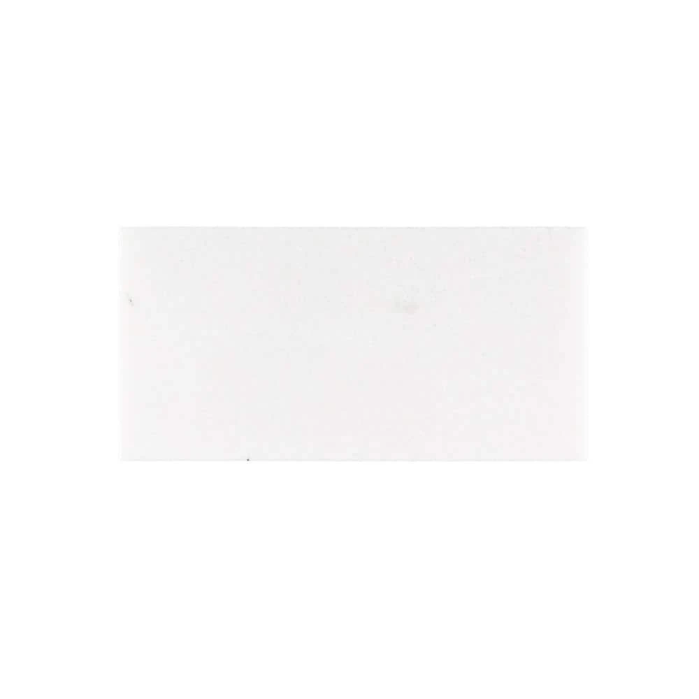 Thassos White 3 in. x 6 in. Polished Marble Floor and Wall Tile (10 sq. ft./Case) by Jeffrey Court 3 Thassos White 3 in. x 6 in. Polished Marble Floor and Wall Tile (10 sq. ft./Case) by Jeffrey Court
