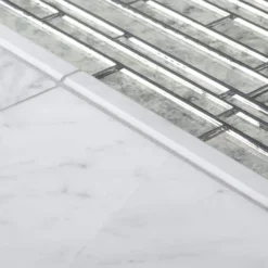 Italian White Carrara 6 in. x 12 in. Honed Marble Wall and Floor Tile (8 sq. ft./Case) by Jeffrey Court -The Elite Tile Sales Store white jeffrey court marble tile 98451 a0 1000