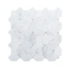 Hillcrest White 9.875 in. x 9.875 in. Geometric Marble Wall and Floor Mosaic Tile (6.77 sq. ft./Case) by Jeffrey Court 2 Hillcrest White 9.875 in. x 9.875 in. Geometric Marble Wall and Floor Mosaic Tile (6.77 sq. ft./Case) by Jeffrey Court -The Elite Tile Sales Store white jeffrey court marble tile 98474 64 1000