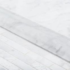 Snowed In White 11.75 in. x 9.75 in. Interlocking Textured Marble Mosaic Tile (7.95 sq. ft./Case) by Jeffrey Court -The Elite Tile Sales Store white jeffrey court marble tile 98996 a0 1000