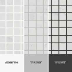 Carrara White 11.75 in. x 11.75 in. Honed Marble Wall and Floor Mosaic Tile (0.958 sq. ft./Each) by Jeffrey Court -The Elite Tile Sales Store white jeffrey court marble tile 99050 1d 1000