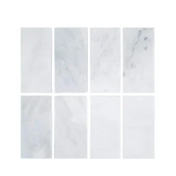 Carrara White 3 in. x 6 in. Honed Marble Wall and Floor Tile (10 sq. ft. /Case) by Jeffrey Court -The Elite Tile Sales Store white jeffrey court marble tile 99090 77 1000