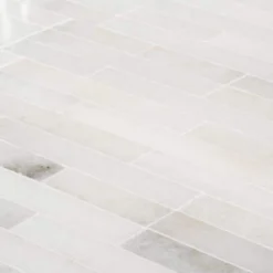 Cotton Valley White 11.75 in. x 12 in. Interlocking Polished Marble Mosaic Tile (9.79 sq. ft./Case) by Jeffrey Court -The Elite Tile Sales Store white jeffrey court marble tile 99476 1d 1000