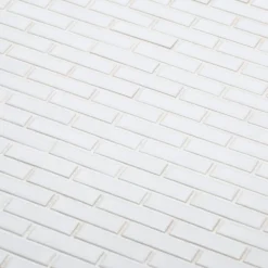 Trinket White 11.625 in. x 12 in. Interlocking Matte Porcelain Wall and Floor Mosaic Tile (14.53 sq. ft./Case) by Jeffrey Court -The Elite Tile Sales Store white jeffrey court mosaic tile 96607 1d 1000