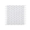 Trinket White 11.625 in. x 12 in. Interlocking Matte Porcelain Wall and Floor Mosaic Tile (14.53 sq. ft./Case) by Jeffrey Court -The Elite Tile Sales Store white jeffrey court mosaic tile 96607 64 1000