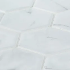 Whisper Valley White 11 in. x 12.625 in. Hexagon Matte Porcelain Wall and Floor Mosaic Tile (0.964 sq. ft./Each) by Jeffrey Court -The Elite Tile Sales Store white jeffrey court mosaic tile 98439 a0 1000
