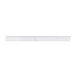 Italian White Carrara .75 in. x 12 in. Honed Marble Wall Pencil Tile (1 Linear Foot) by Jeffrey Court
