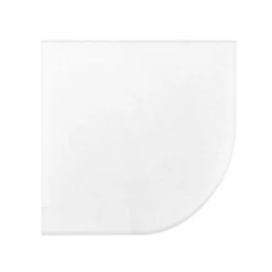 Morning Fresh White 7.625 in. x 7.625 in. Polished Marble Wall Mount Corner Shelf Tile by Jeffrey Court