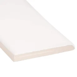 Carrara Inkjet White 2 in. x 6 in. Matte Ceramic Wall Single Bullnose Tile by Jeffrey Court -The Elite Tile Sales Store white jeffrey court tile trim 96022 1f 1000