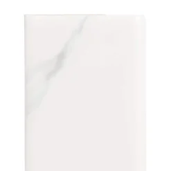 Carrara Inkjet White 2 in. x 6 in. Matte Ceramic Wall Single Bullnose Tile by Jeffrey Court -The Elite Tile Sales Store white jeffrey court tile trim 96022 4f 1000