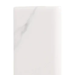Carrara Inkjet White 2 in. x 6 in. Matte Ceramic Wall Single Bullnose Tile by Jeffrey Court -The Elite Tile Sales Store white jeffrey court tile trim 96022 fa 1000