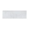 Italian White Carrara White 4 in. x 12 in. Honed Marble Wall Base Tile (1 Linear Foot) by Jeffrey Court